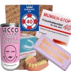 Geschenktüte Überlebenspaket zum 40. Geburtstag „Survival Kit“ (Set 1)