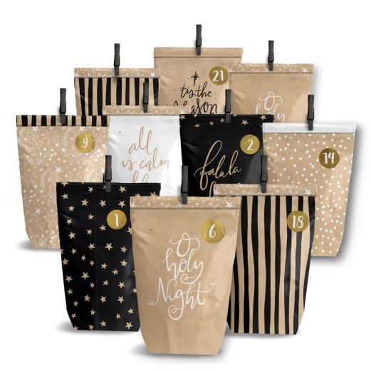 Adventskalender HOLY NIGHT - Tüten-Set zum Befüllen