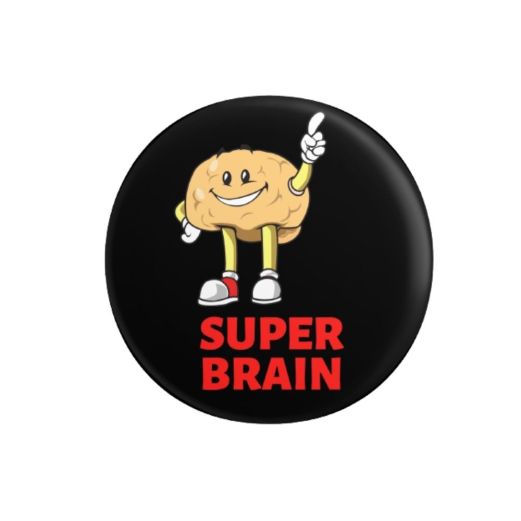 Ansteckbutton SUPER BRAIN