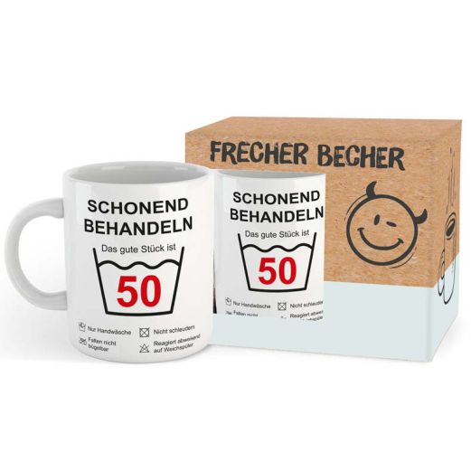 Becher SCHONEND BEHANDELN 50 GRAD