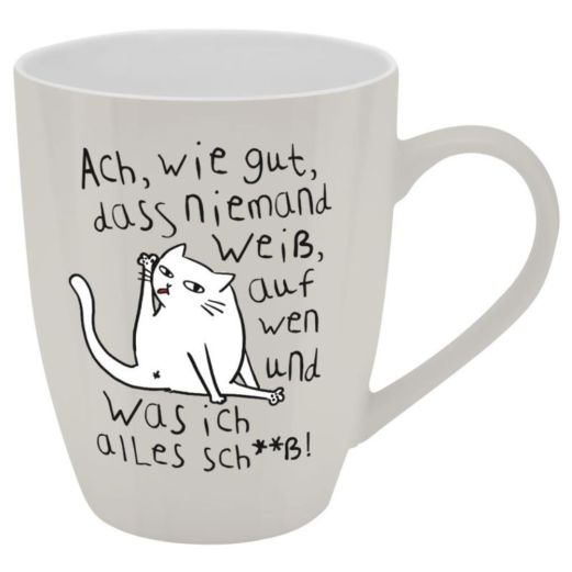 Becher WIE GUT, DASS NIEMAND WEISS