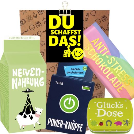 Geschenktüte Motivationsgeschenk „Du schaffst das!“ (Set 23)