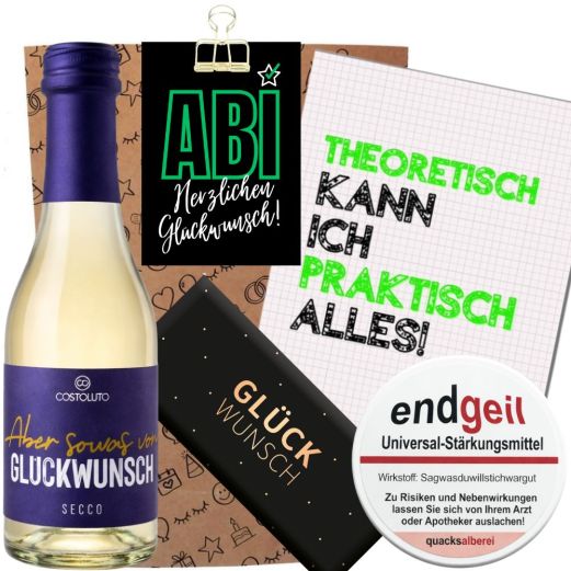 Geschenktüte Abi geschafft - herzlichen Glückwunsch # 4