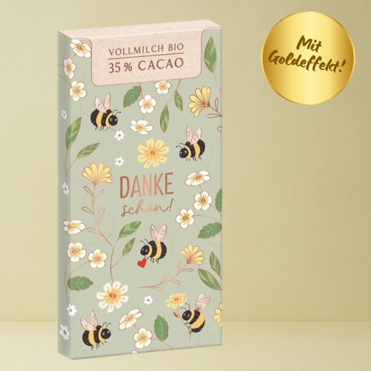Bio-Vollmilchschokolade 80g DANKESCHÖN!