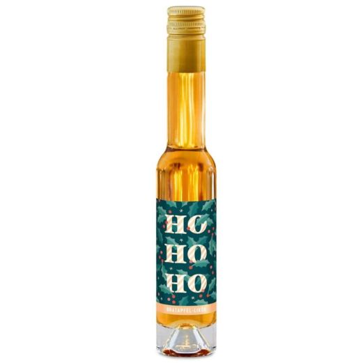 Bratapfel Likör 100ml „HO HO HO“ – Kleines Weihnachtsgeschenk