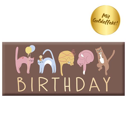 Schokolade 30g BIRTHDAY - Katzen