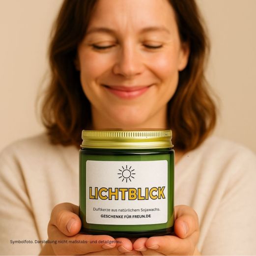 Duftkerze mit Spruch LICHTBLICK