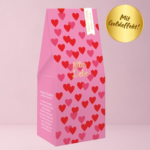 Fruchtgummi Herzen ALLES LIEBE