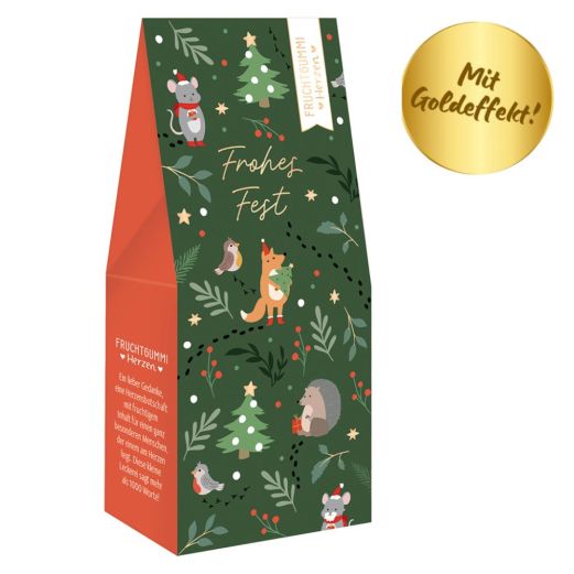 Fruchtgummi Herzen Frohes Fest