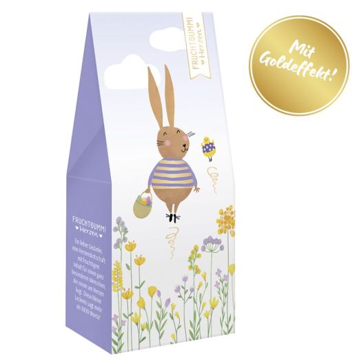 Fruchtgummi Herzen „Hüpfender Osterhase“