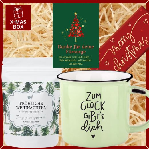 Gefüllte Geschenkbox Weihnachten „Danke für deine Fürsorge“ (Set 2)