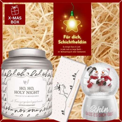 Geschenkbox Weihnachten – Weihnachtsgeschenk für Schichtheld:in (Set 2)