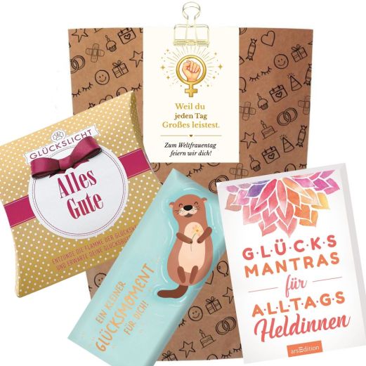 Geschenktüte zum Frauentag „Zum Weltfrauentag feiern wir dich.“ (Set 3)