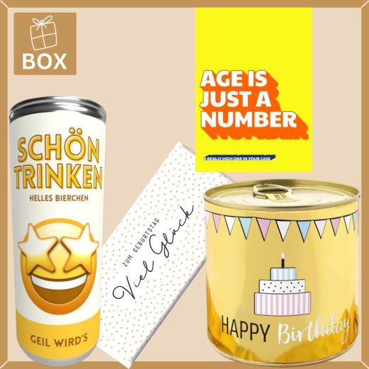 Geschenkbox AGE IS JUST A NUMBER # 1