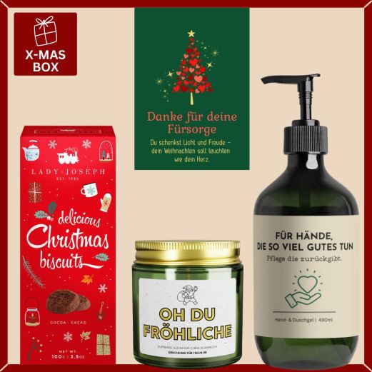 Geschenkbox Weihnachten „Danke für deine Fürsorge“ (Set 1)