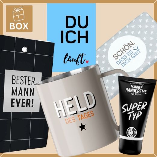 Geschenkbox DU ICH LÄUFT - blau # 2