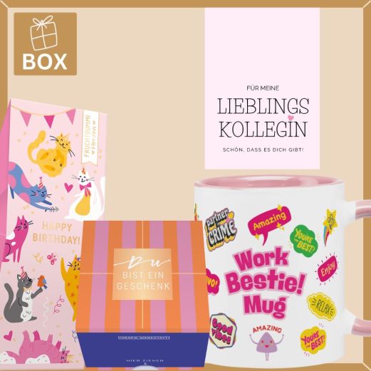 Geschenkbox für Kollegin – Geschenk „Lieblingskollegin“ (Set 2)