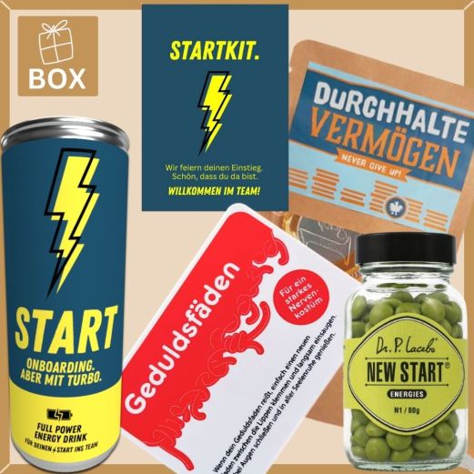 Onboarding Box – Willkommensgeschenk neue Mitarbeiter „Startkit“ (Set 4)