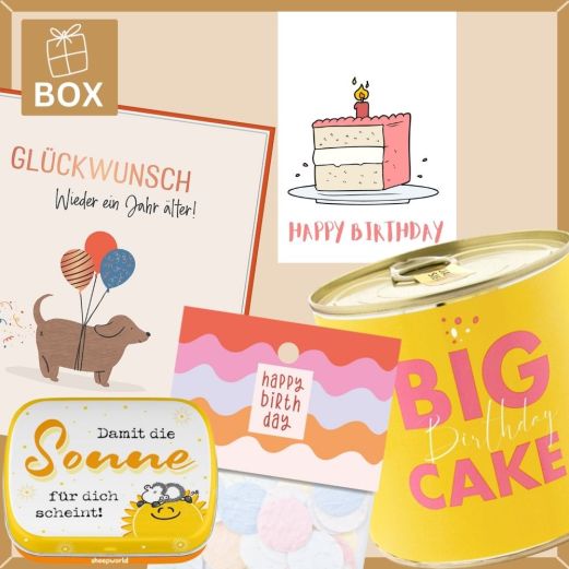 Geschenkbox HAPPY BIRTHDAY - GEBURTSTAGSKUCHEN # 1