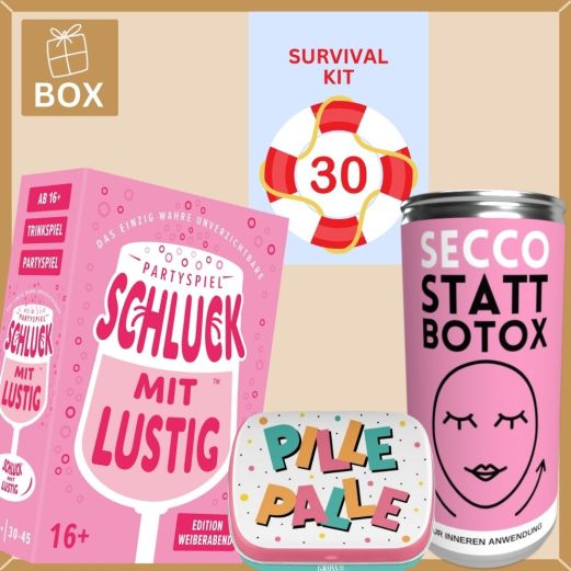  Geschenkbox Überlebenspaket SURVIVAL KIT 30 # 3