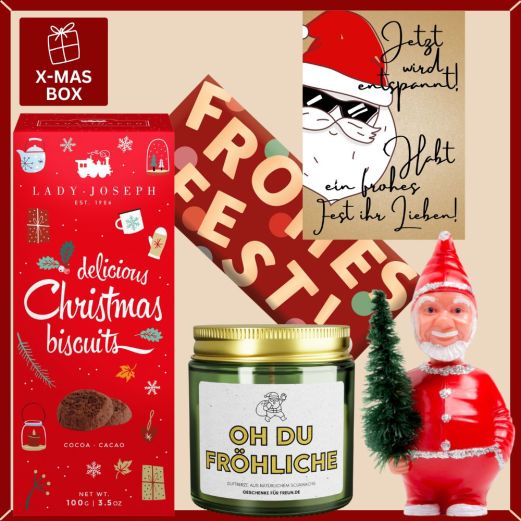 Geschenkbox Weihnachten „Frohes Fest ihr Lieben“ (Set 2)