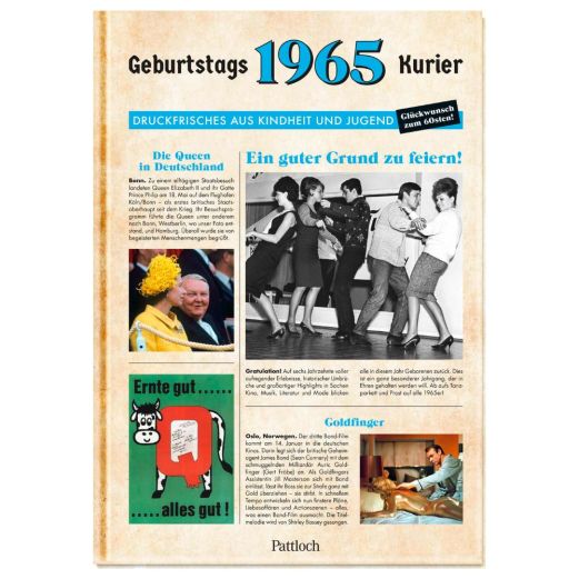 Geschenkbuch Geburtstagskurier 1965