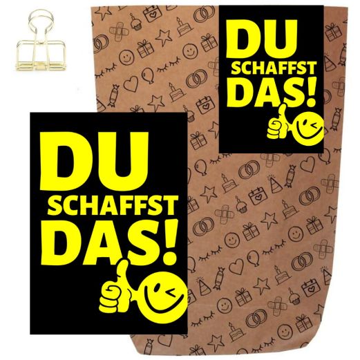 Geschenktüte DU SCHAFFST DAS! - zum selber Befüllen