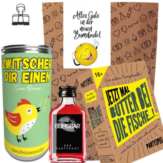 Geschenktüte ALLES GUTE IN DER NEUEN BUMSBUDE! # 3