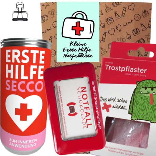 Geschenktüte ERSTE HILFE NOTFALLTÜTE # 1