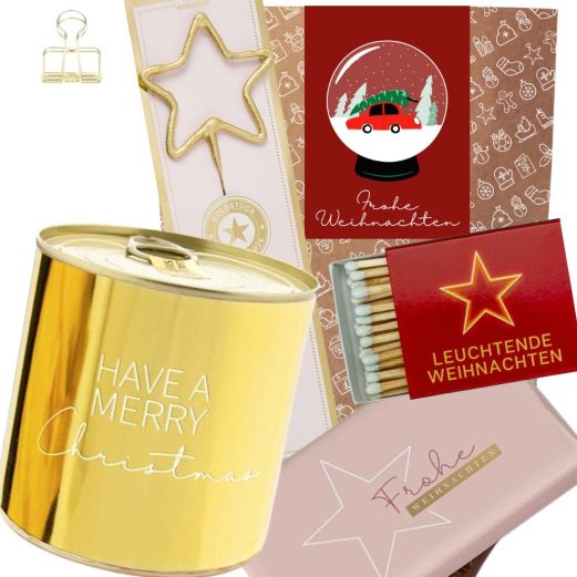 Geschenktüte FROHE WEIHNACHTEN - Schneekugel # 2