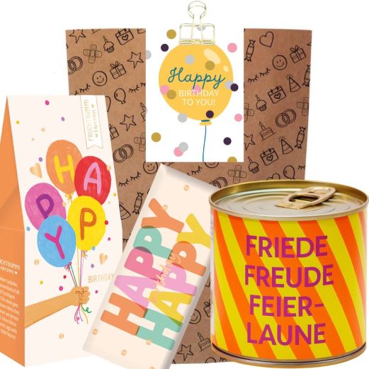 Geschenktüte zum Geburtstag – Geschenkset „Happy Birthday to you!“ (Set 24)