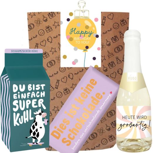Geschenktüte zum Geburtstag – Geschenkset „Happy Birthday to you!“ (Set 25)