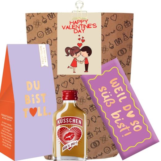 Geschenktüte „Happy Valentine`s day“ (Set 10)