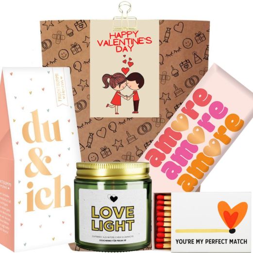 Geschenktüte Valentinsgeschenk „Happy Valentine`s day“ (Set 11)