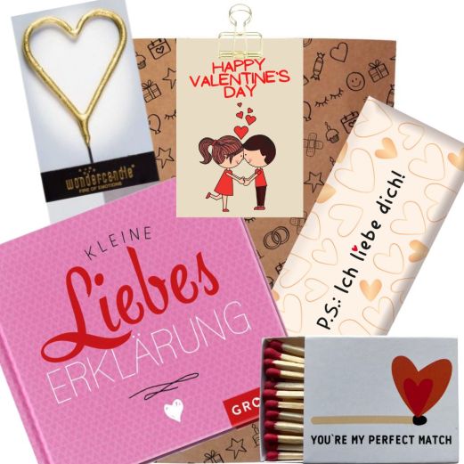 Geschenktüte „Happy Valentine`s day“ (Set 7)