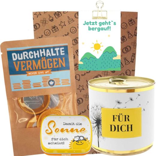 Geschenktüte Mutmacher „Jetzt geht`s bergauf!“ (Set 2)