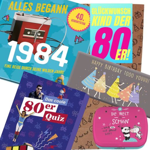 Geschenktüte GLÜCKWUNSCH KIND DER 80er # 1