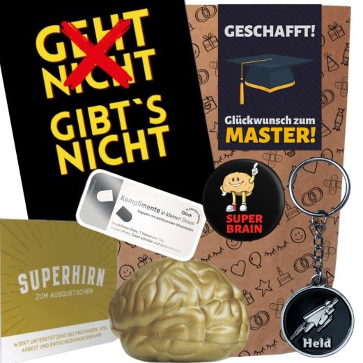 Geschenkset ZUM MASTER ABSCHLUSS # 1