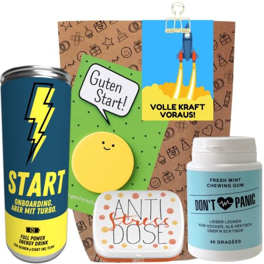 Geschenktüte Motivationsgeschenk „Volle Kraft voraus!“ (Set 5)