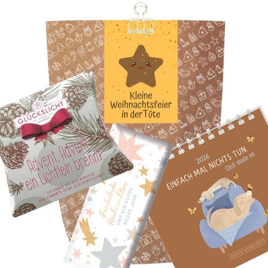 Geschenktüte „Kleine Weihnachtsfeier in der Tüte“ (Set 1)