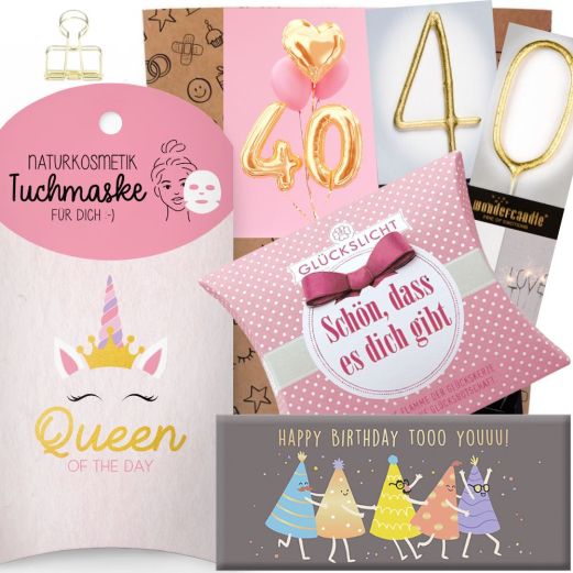 Geschenktüte ZUM 40. GEBURTSTAG - Ballons # 2