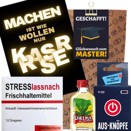 Zum Anfang der Bildergalerie springen Geschenktüte zum Masterabschluss „Glückwunsch zum Master“ (Set 3)