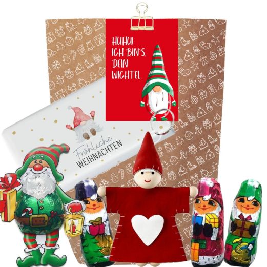 Geschenktüte „Huhu!“ – Lustiges Wichtelgeschenk (Set 10)