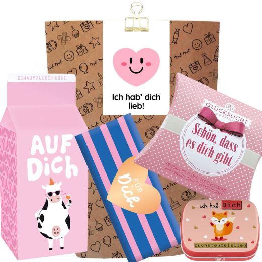  Geschenktüte Liebe – „Ich hab’ dich lieb!“ (Set 3)