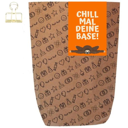 Geschenktüte CHILL MAL DEINE BASE! - zum Befüllen