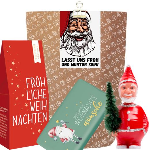 Geschenktüte Weihnachten – Weihnachtsgeschenk „Froh und munter sein!“ (Set 6)