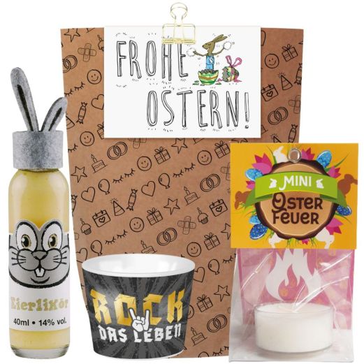 Geschenktüte Frohe Ostern (Set 7 - Ramiro) – Witziges Ostergeschenk