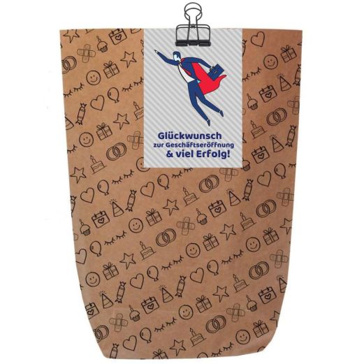 Geschenktüte ZUR GESCHÄFTSERÖFFNUNG - zum Befüllen