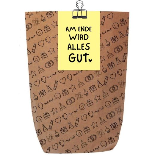 Geschenktüte Geschenkverpackung  „Am Ende wird alles gut“