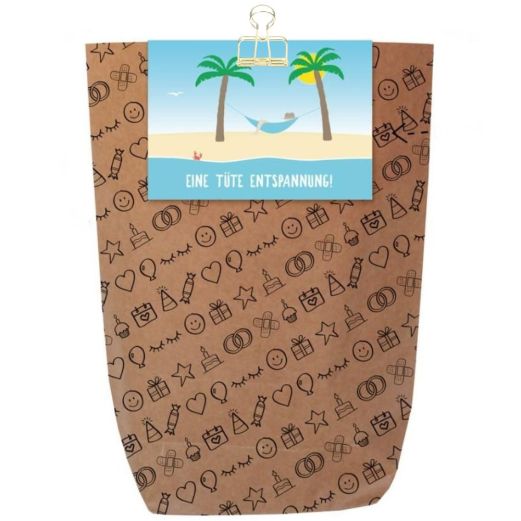 Geschenktüte EINE TÜTE ENTSPANNUNG - zum Befüllen